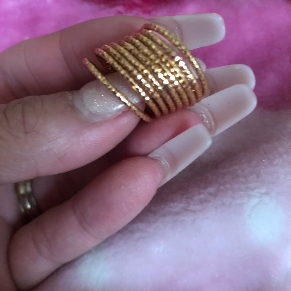 Stable ring 18k gold plated “ rhodium” 6.5-7 - Picture 4 of 6